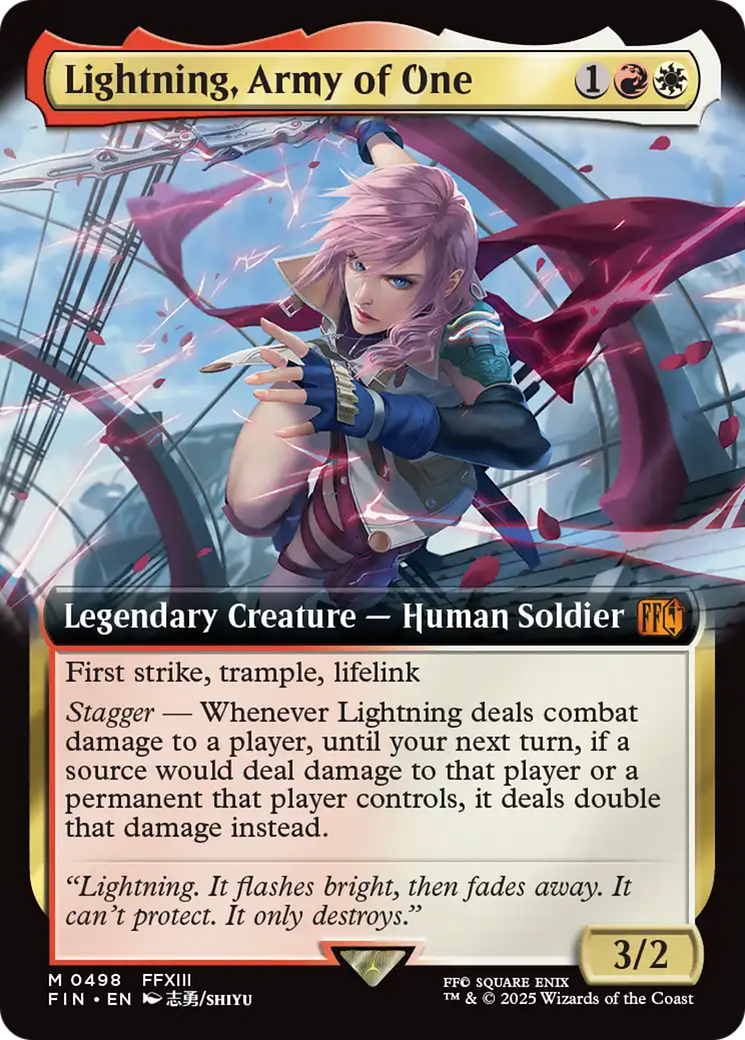 Lightning, Army of One (Extended Art) [FINAL FANTASY] | The CG Realm