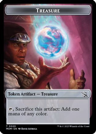 Treasure (0020) // Kraken Double-Sided Token (MOM-20 // 4) - March of the Machine Foil
