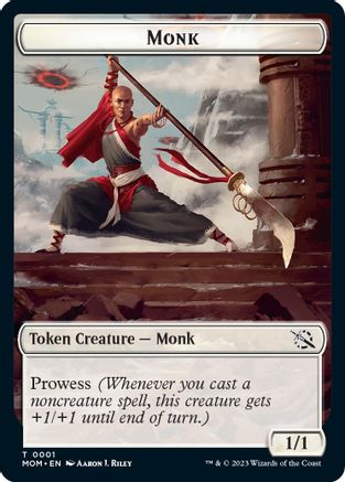 Monk // Phyrexian Hydra (0011) Double-Sided Token (MOM-1 // 11) - March of the Machine Foil