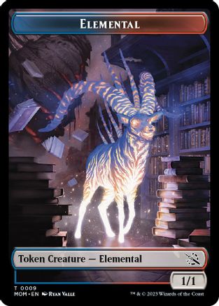 Elemental (0009) // Spirit (0014) Double-Sided Token (MOM-9 // 14) - March of the Machine Foil