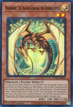 Ringowurm, the Dragon Guarding the Hundred Apples (CYAC-EN029) - Cyberstorm Access 1st Edition