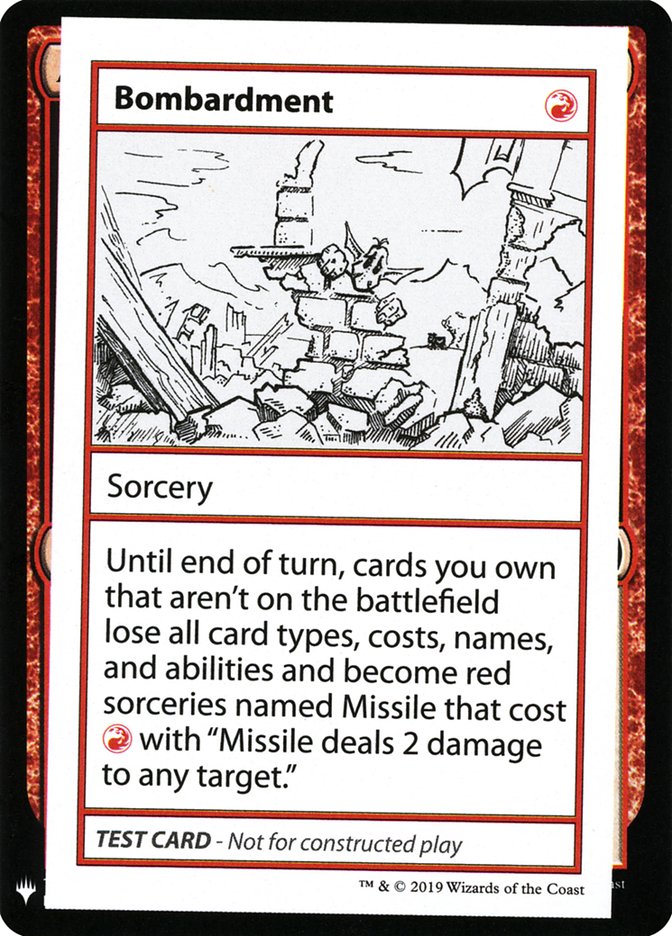 Bombardment [Mystery Booster Playtest Cards] | The CG Realm