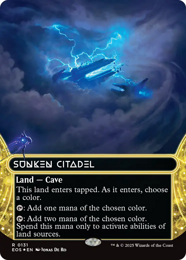 Sunken Citadel (0131) (Borderless) (Galaxy Foil) [Edge of Eternities: Stellar Sights] | The CG Realm