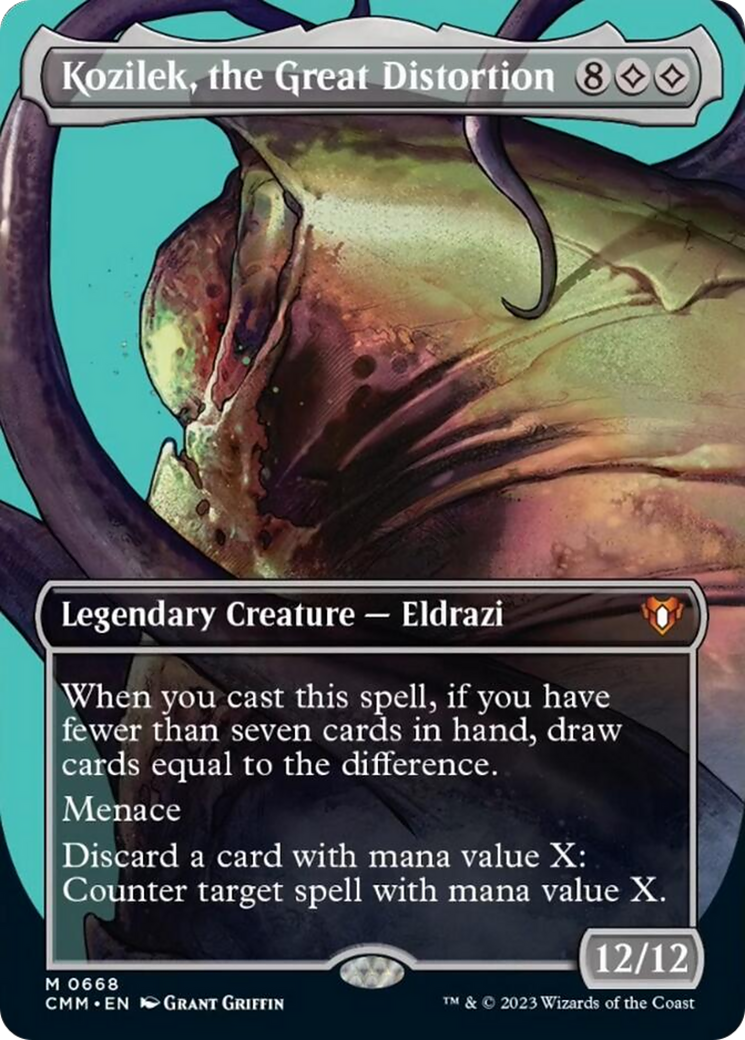 Kozilek, the Great Distortion (Borderless Profile) [Commander Masters] | The CG Realm
