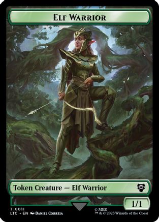 Elf Warrior // Bird (0006) Double-Sided Token (LTC-11 // 6) - Commander: The Lord of the Rings: Tales of Middle-earth