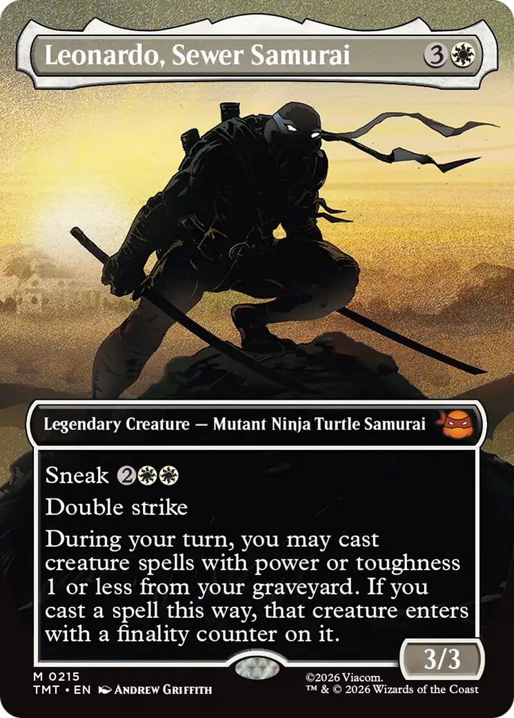Leonardo, Sewer Samurai (Borderless) [Teenage Mutant Ninja Turtles] | The CG Realm