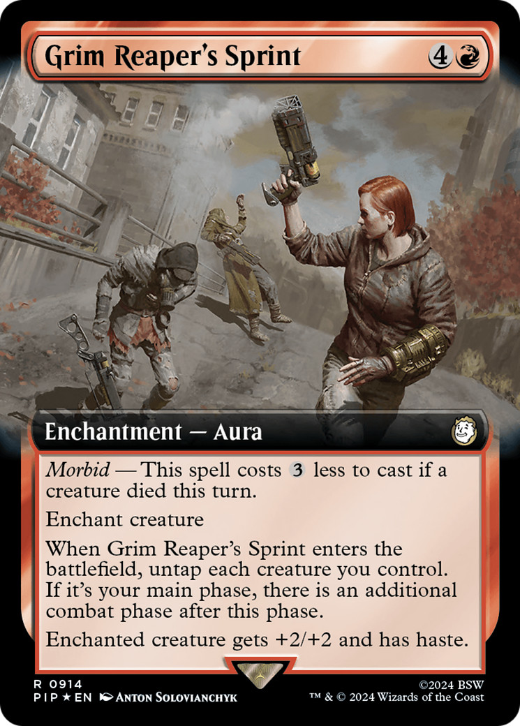 Grim Reaper's Sprint (Extended Art) (Surge Foil) [Fallout] | The CG Realm