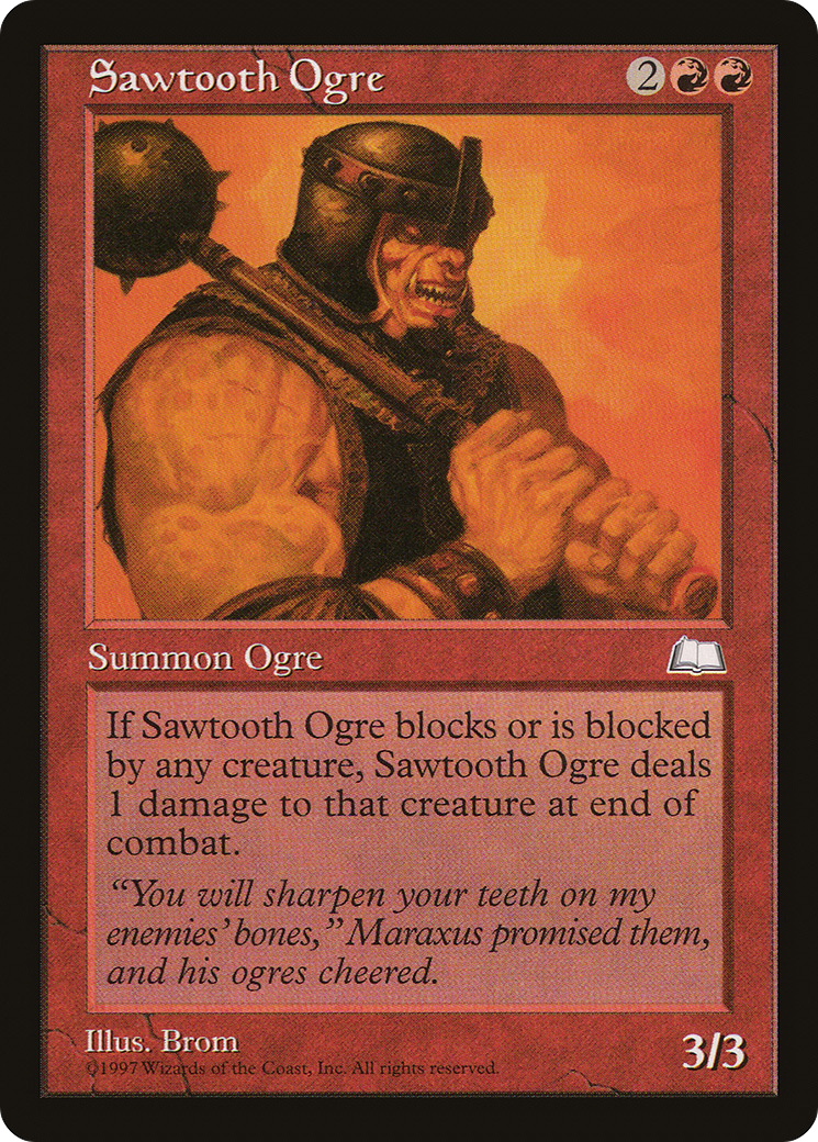 Sawtooth Ogre (WTH-) - Weatherlight