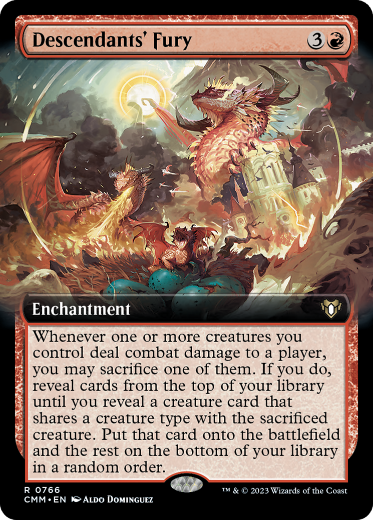 Descendants' Fury (Extended Art) [Commander Masters] | The CG Realm