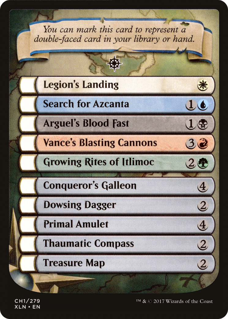 Checklist Card - Ixalan (XLN-CH1) - Ixalan Tokens