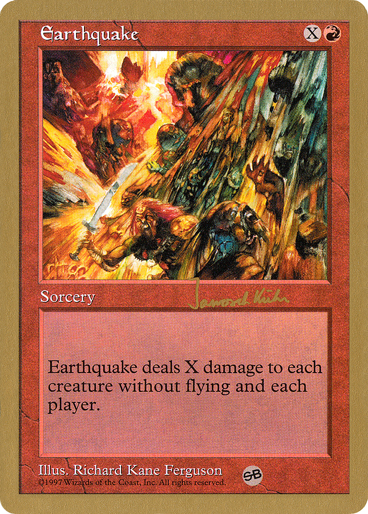Earthquake - 1997 Janosch Kuhn (5ED) (SB) (WCD-) - World Championship Decks 1997