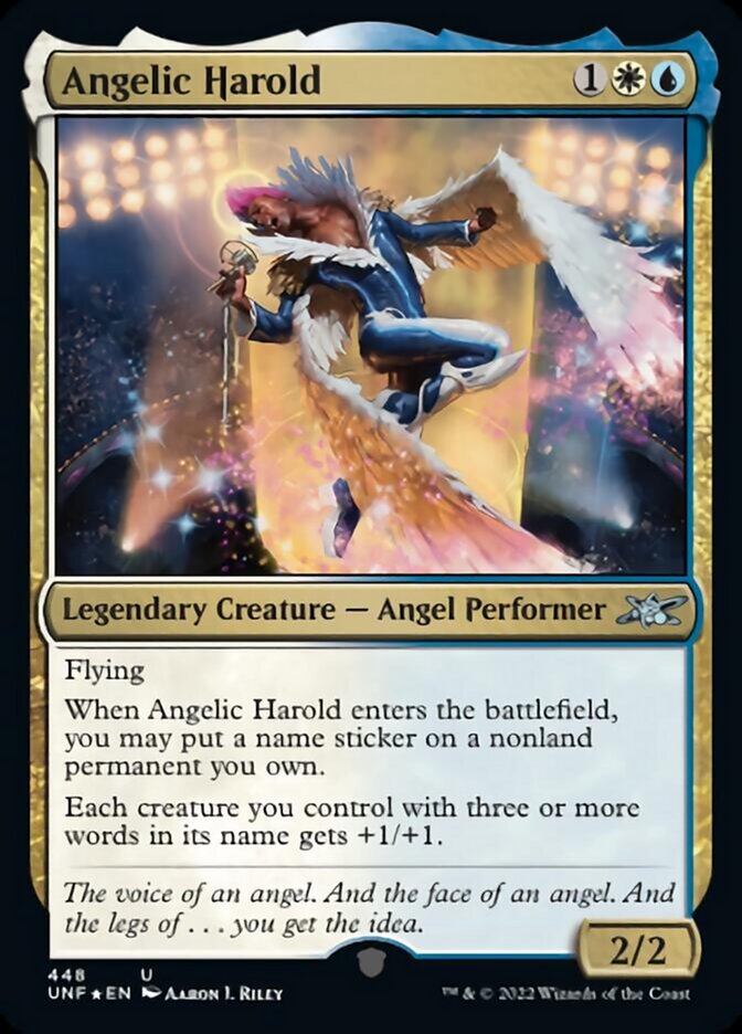 Angelic Harold (Galaxy Foil) [Unfinity] | The CG Realm
