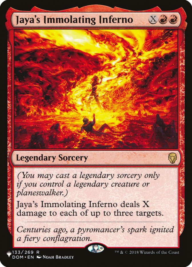 Jaya's Immolating Inferno [The List] | The CG Realm