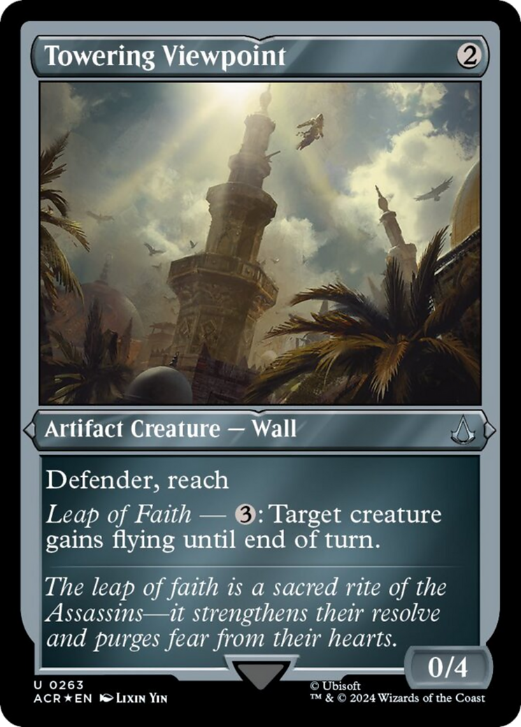 Towering Viewpoint (Foil Etched) [Assassin's Creed] | The CG Realm