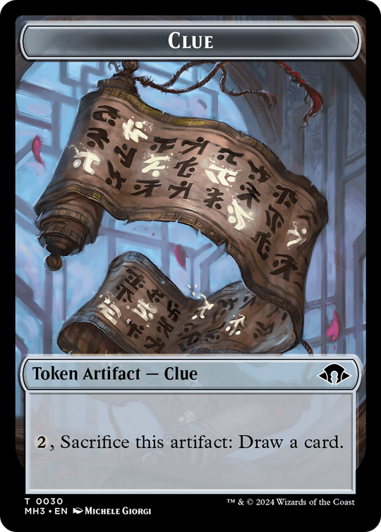 Eldrazi Spawn // Clue Double-Sided Token (MH3-2 // 30) - Modern Horizons 3 Foil