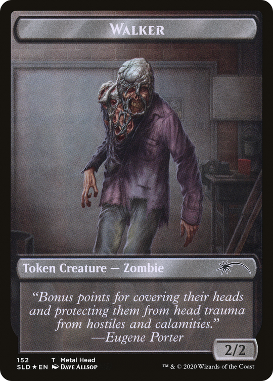 Walker (Metal Head // Treasure) Double-sided Token (SLD-152 // 153) - Secret Lair Drop Foil