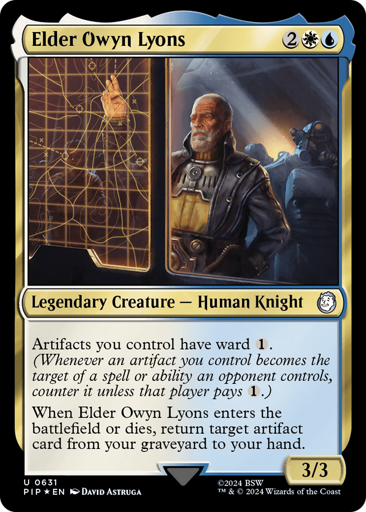 Elder Owyn Lyons (Surge Foil) [Fallout] | The CG Realm