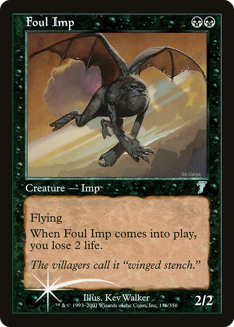 Foul Imp (7ED-136) - 7th Edition Foil