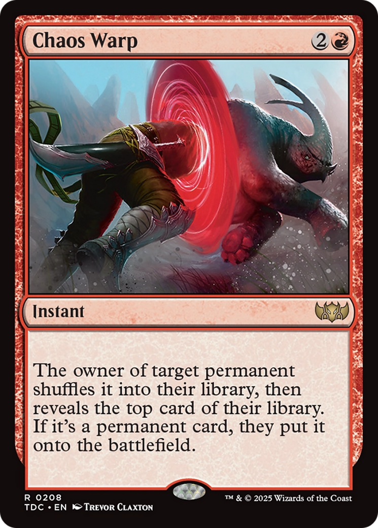 Chaos Warp [Tarkir: Dragonstorm Commander] | The CG Realm