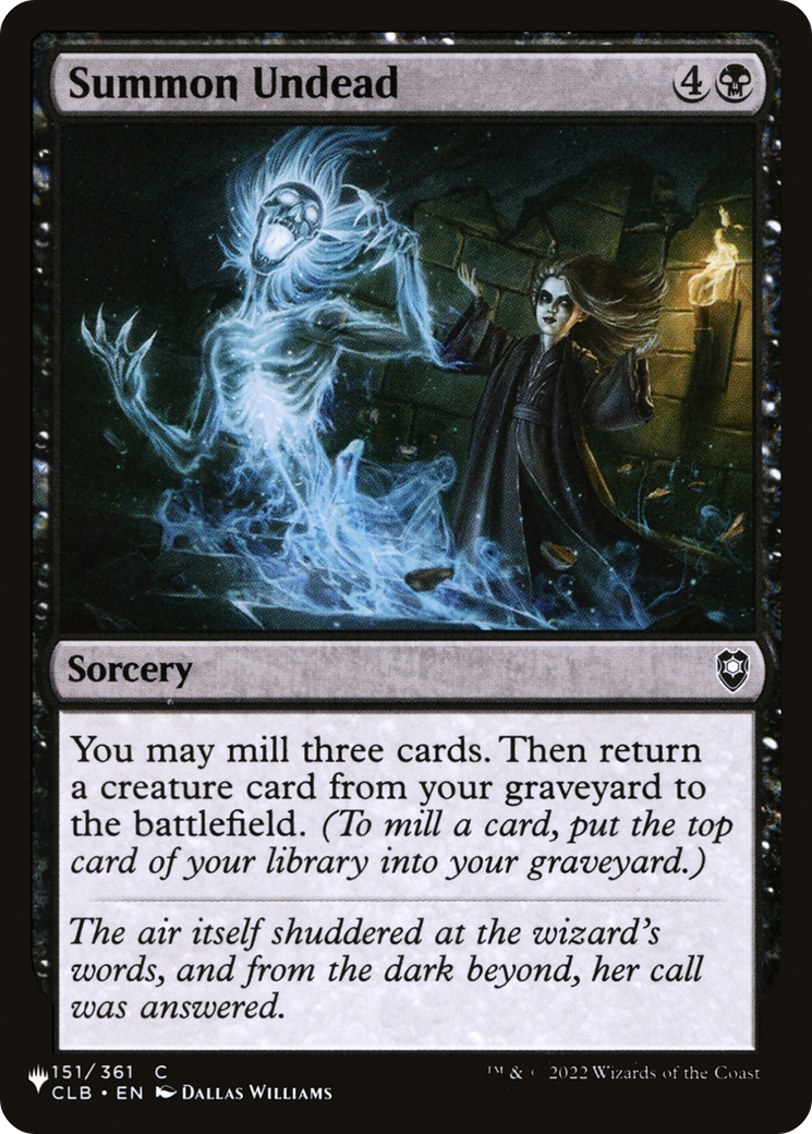 Summon Undead [The List] | The CG Realm