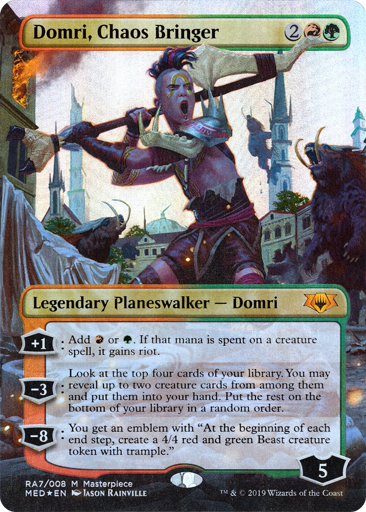 Domri, Chaos Bringer (MED2-RA7) - Mythic Edition (Borderless) Foil
