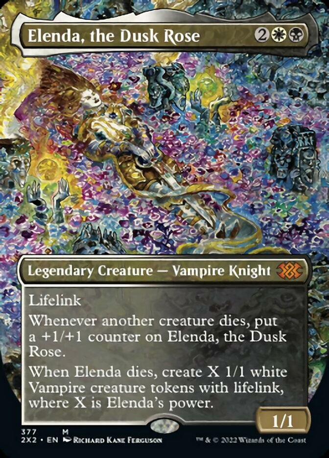 Elenda, the Dusk Rose (Borderless Alternate Art) [Double Masters 2022] | The CG Realm