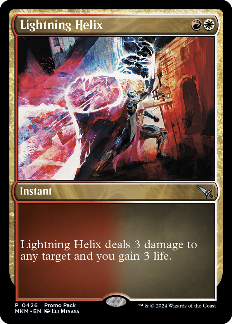 Lightning Helix (Promo Pack) [Murders at Karlov Manor Promos] | The CG Realm