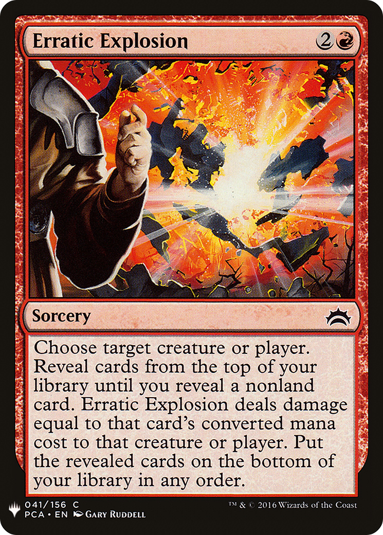 Erratic Explosion (LIST-PCA-41) - The List