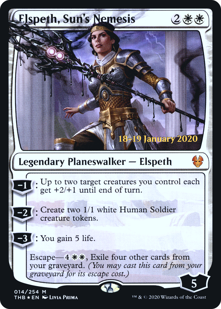Elspeth, Sun's Nemesis (PRE-14S) - Theros Beyond Death Promos Foil
