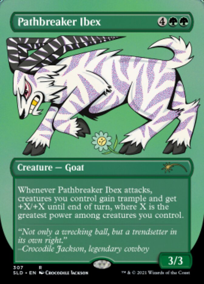 Pathbreaker Ibex (Borderless) (Foil Etched) [Secret Lair Drop Series] | The CG Realm