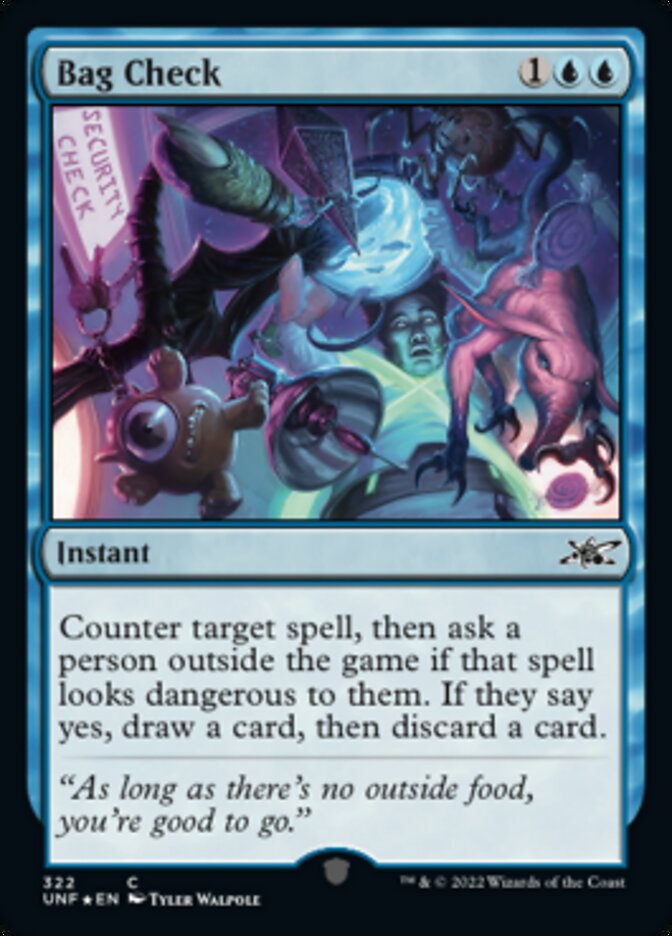 Bag Check (Galaxy Foil) [Unfinity] | The CG Realm