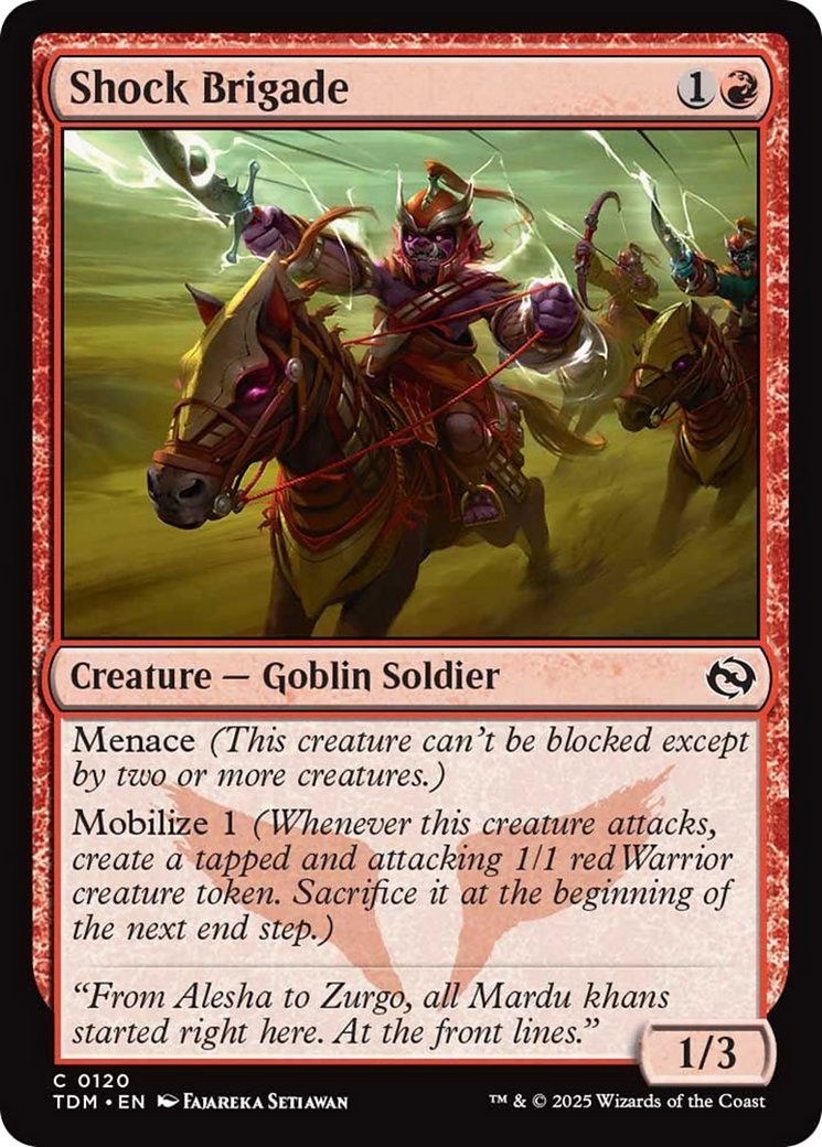 Shock Brigade [Tarkir: Dragonstorm] | The CG Realm