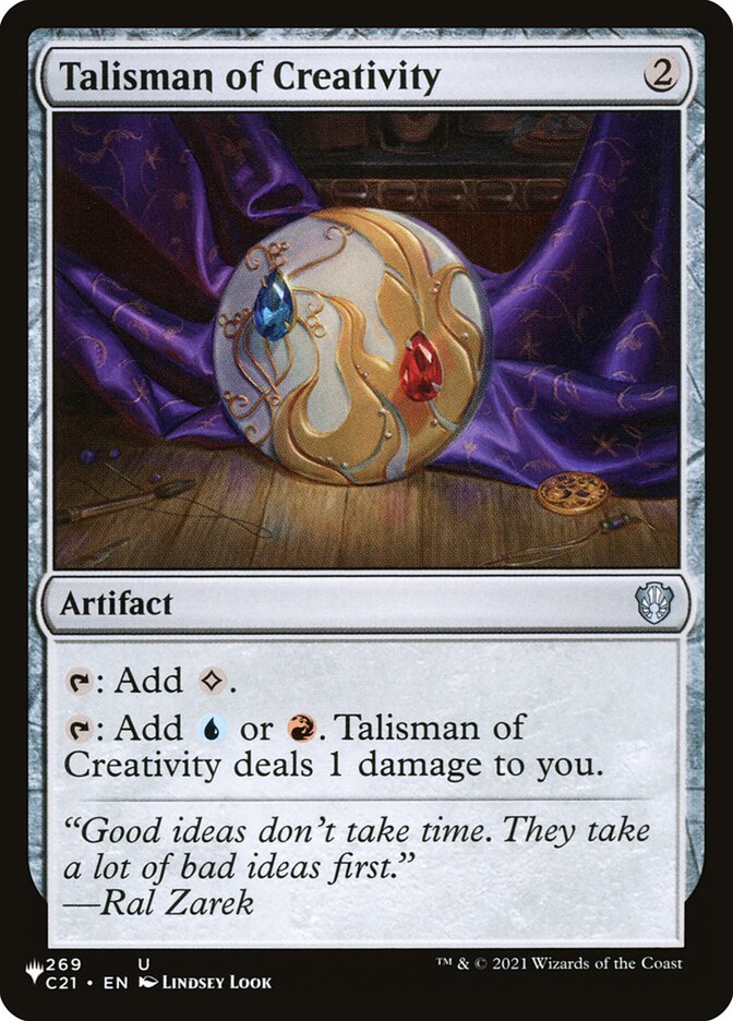 Talisman of Creativity [Secret Lair: Heads I Win, Tails You Lose] | The CG Realm