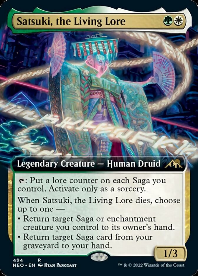 Satsuki, the Living Lore (Extended Art) [Kamigawa: Neon Dynasty] | The CG Realm