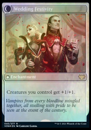 Wedding Announcement (PRE-045) - Innistrad: Crimson Vow Promos: (Double Faced Transform) Foil