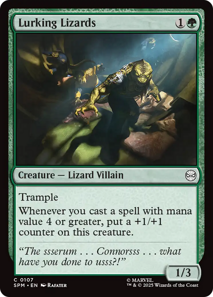 Lurking Lizards [Marvel's Spider-Man] | The CG Realm