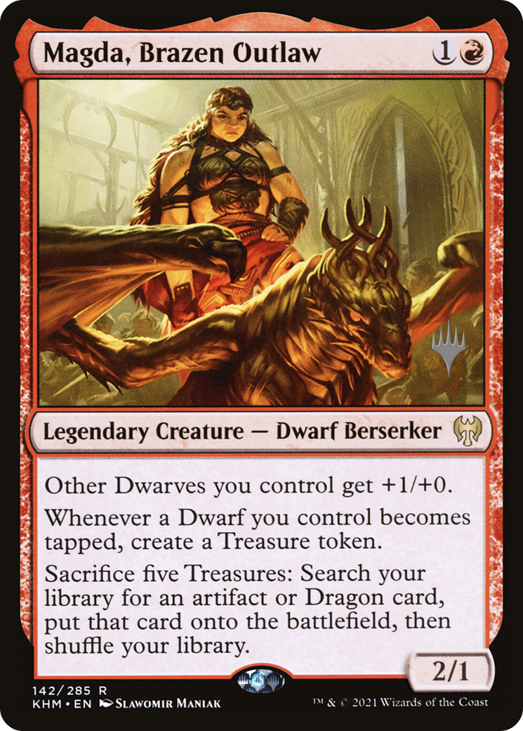 Magda, Brazen Outlaw (PPKHM-142) - Kaldheim Promos
