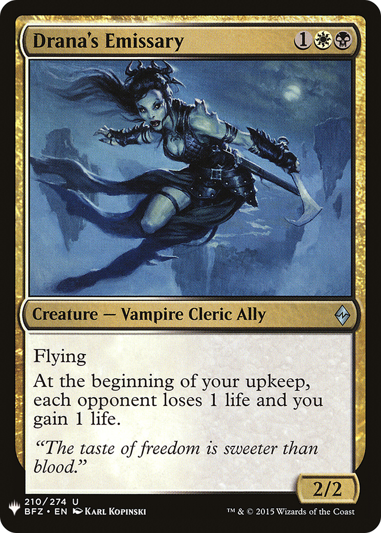 Drana's Emissary (LIST-BFZ-210) - The List