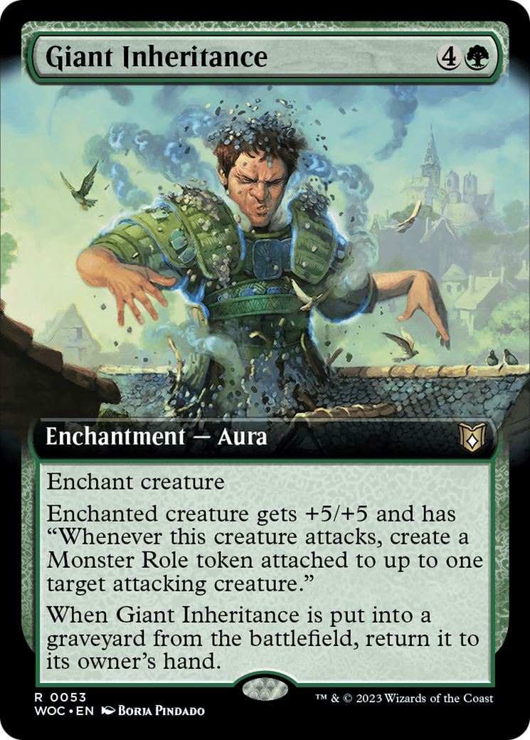 Giant Inheritance (Extended Art) [Wilds of Eldraine Commander] | The CG Realm