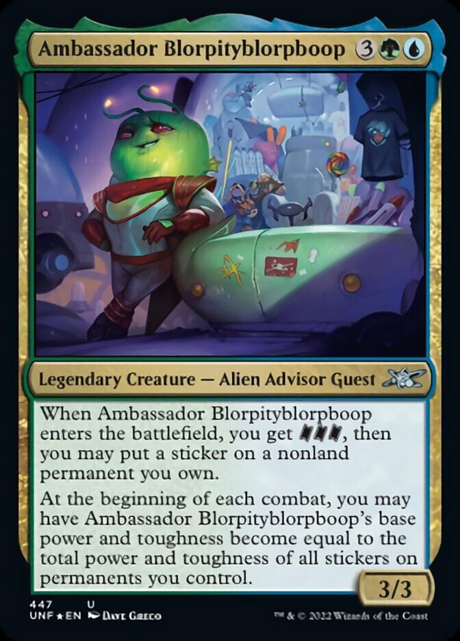 Ambassador Blorpityblorpboop (Galaxy Foil) [Unfinity] | The CG Realm