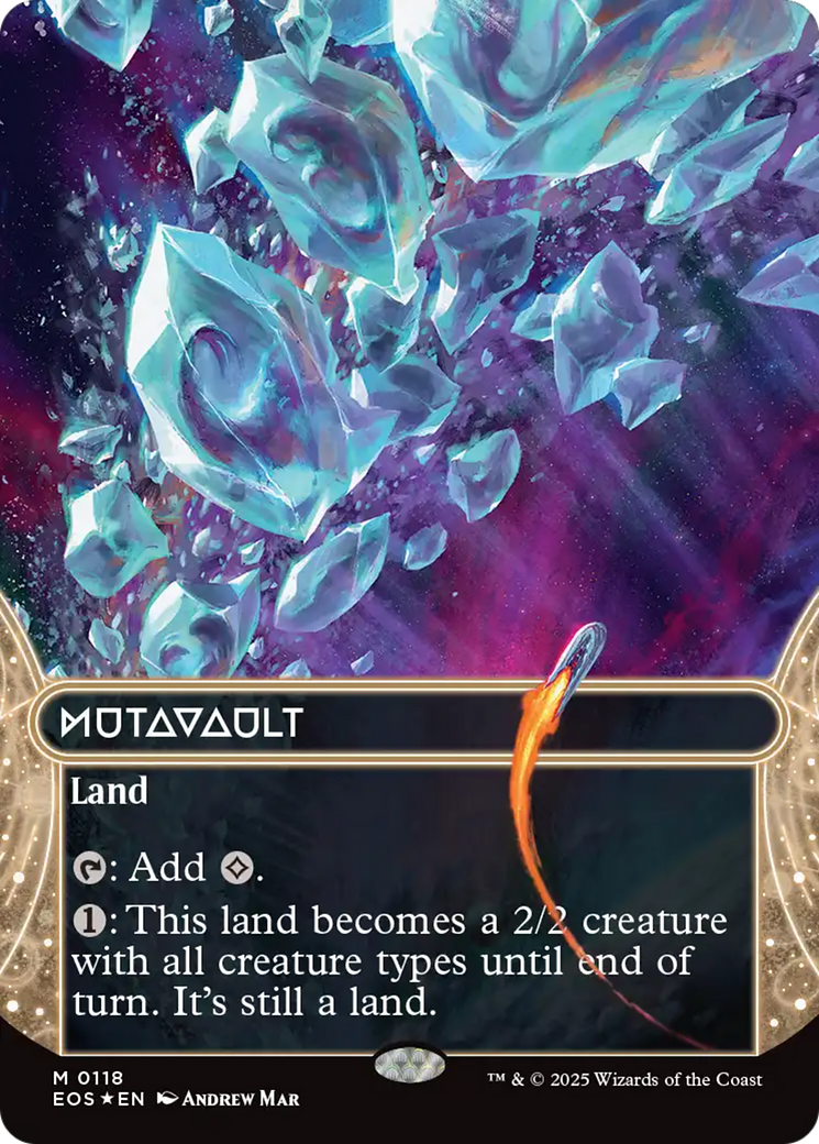 Mutavault (0118) (Borderless) (Galaxy Foil) [Edge of Eternities: Stellar Sights] | The CG Realm
