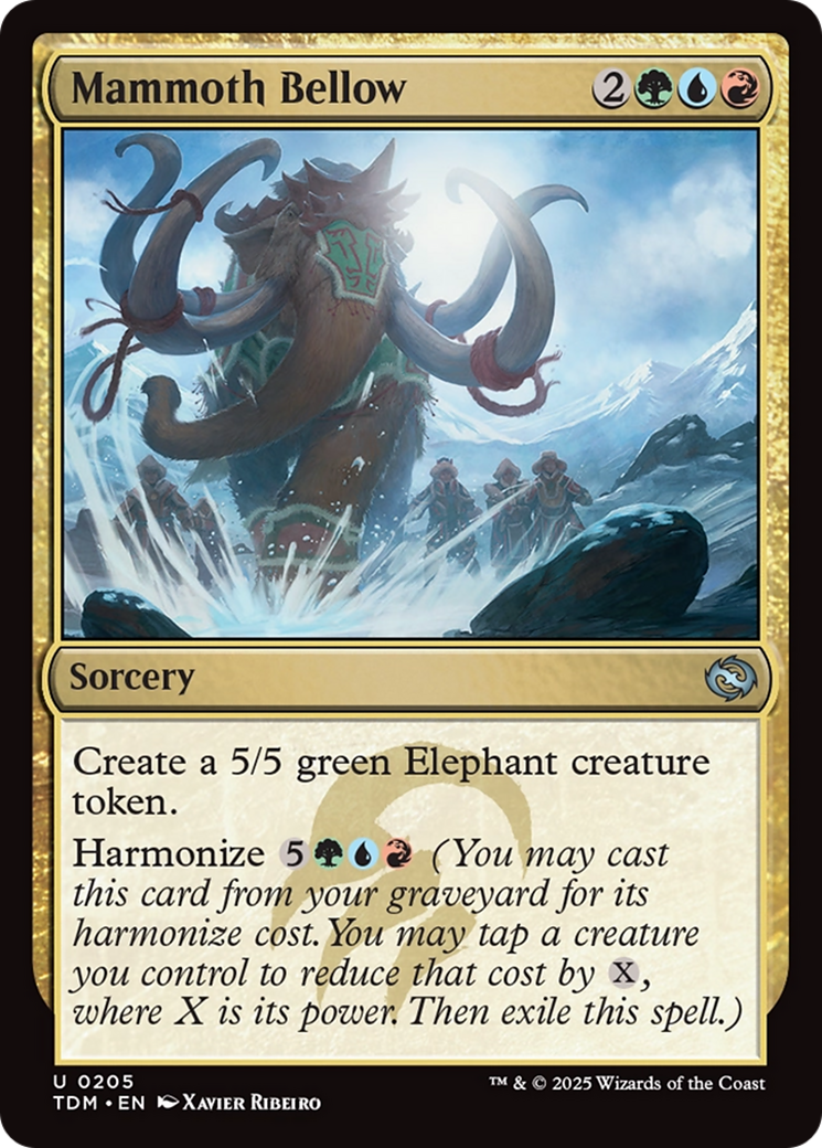 Mammoth Bellow [Tarkir: Dragonstorm] | The CG Realm