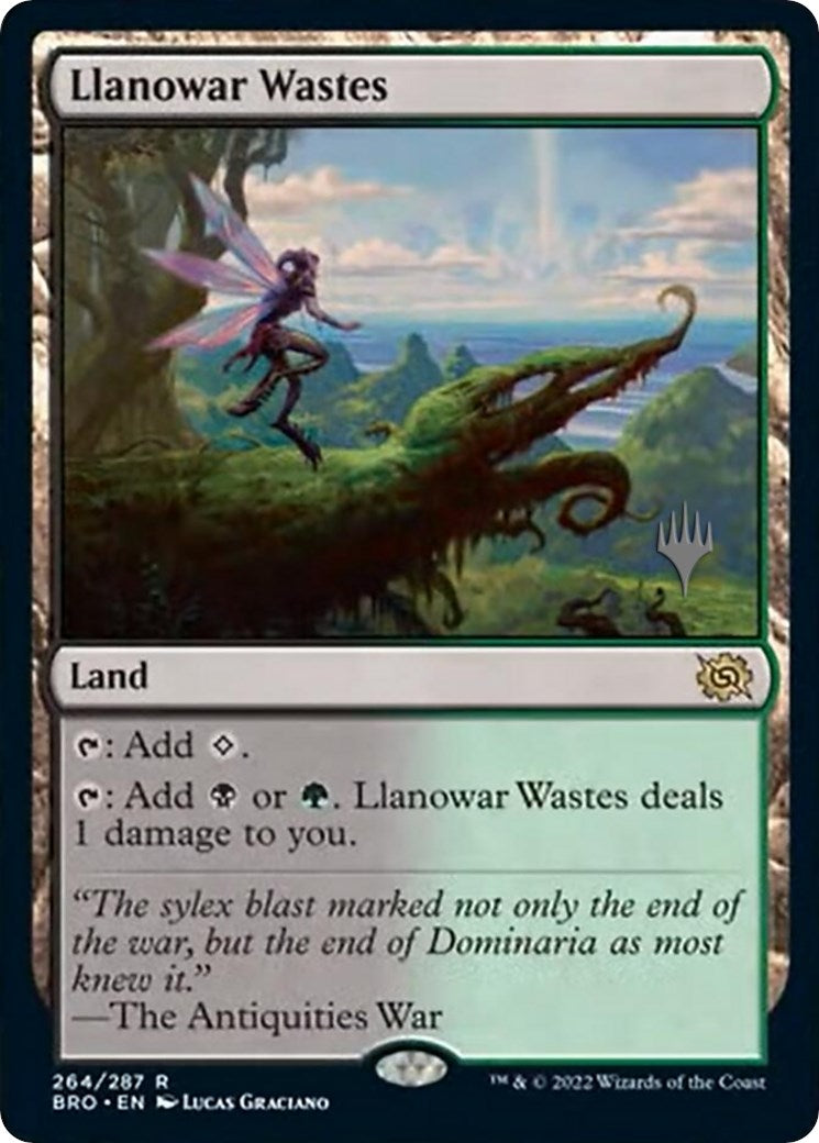 Llanowar Wastes (Promo Pack) [The Brothers' War Promos] | The CG Realm