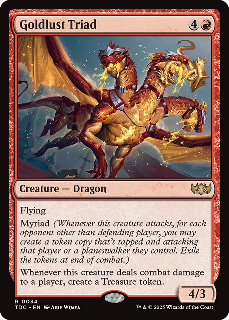 Goldlust Triad [Tarkir: Dragonstorm Commander] | The CG Realm