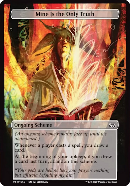 Mine Is The Only Truth (Full Art) (A:DSC-340) - Duskmourn: House of Horror Commander