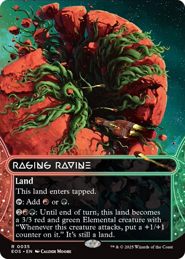 Raging Ravine (0035) (Borderless) [Edge of Eternities: Stellar Sights] | The CG Realm