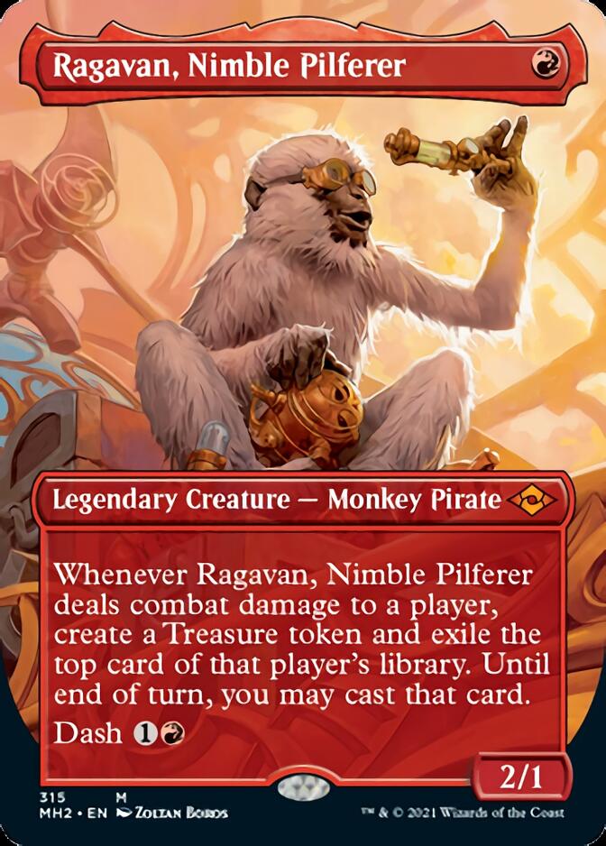 Ragavan, Nimble Pilferer (Borderless) (MH2-315) - Modern Horizons 2