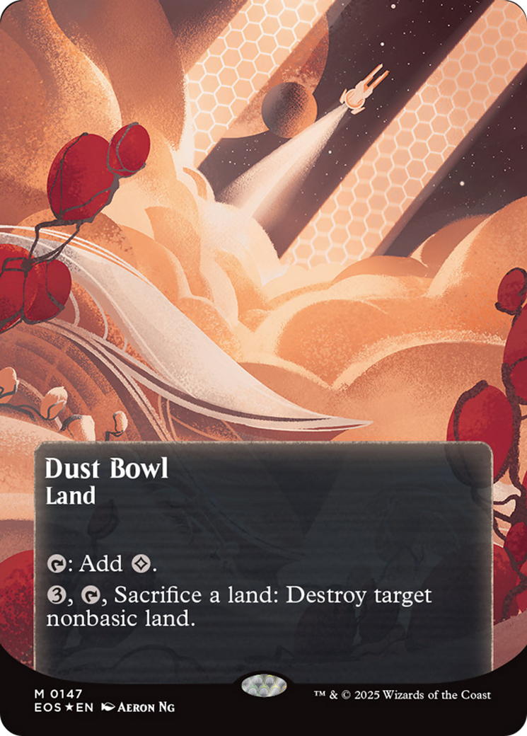 Dust Bowl (0057) (Borderless) (Galaxy Foil) [Edge of Eternities: Stellar Sights] | The CG Realm