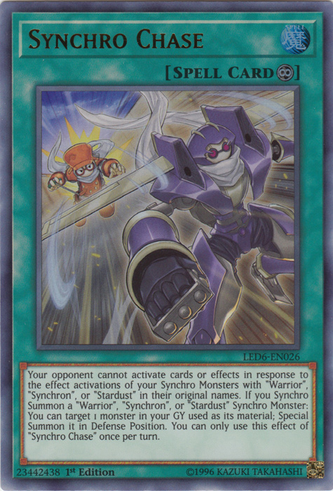 Synchro Chase [LED6-EN026] Ultra Rare | The CG Realm