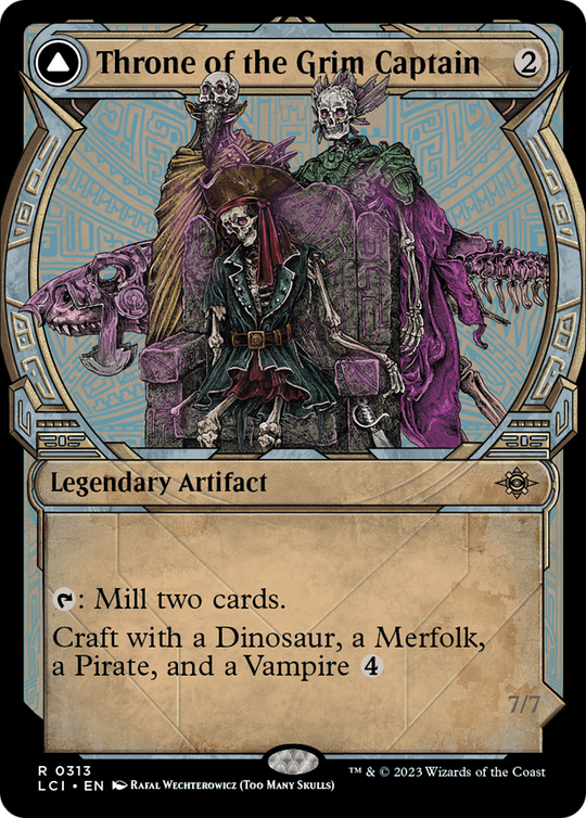 Throne of the Grim Captain (Showcase) (LCI-313) - The Lost Caverns of Ixalan: (Showcase)